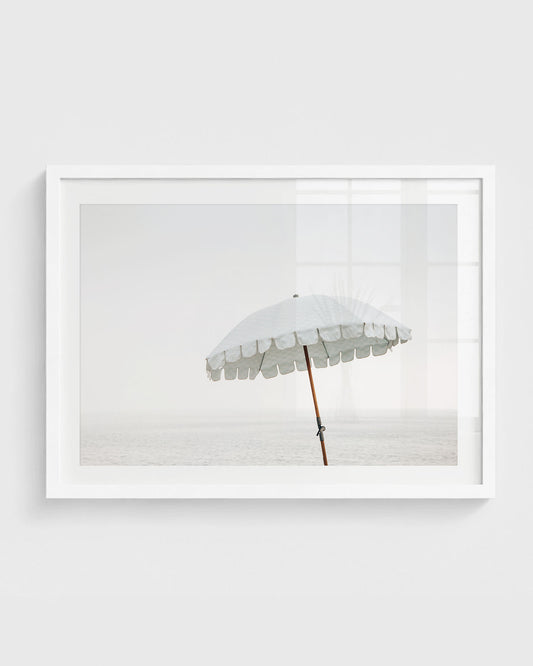 Quiet Horizon – Beach Umbrella Wall Art