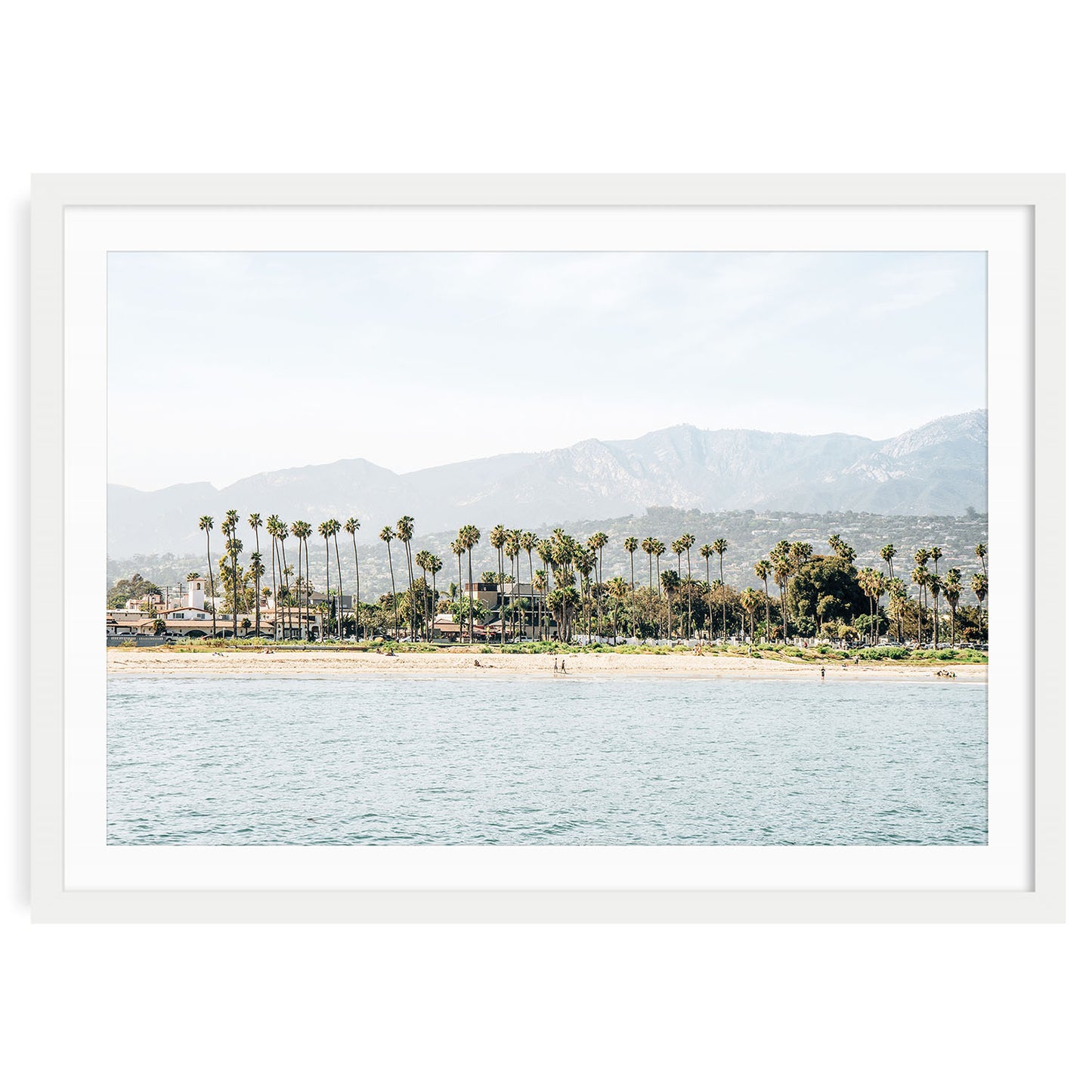 Santa Barbara coastline with ocean, cliffs, and natural coastal landscape fine art print