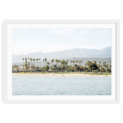 Santa Barbara coastline with ocean, cliffs, and natural coastal landscape fine art print