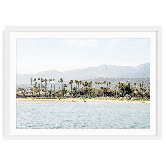 Santa Barbara coastline with ocean, cliffs, and natural coastal landscape fine art print