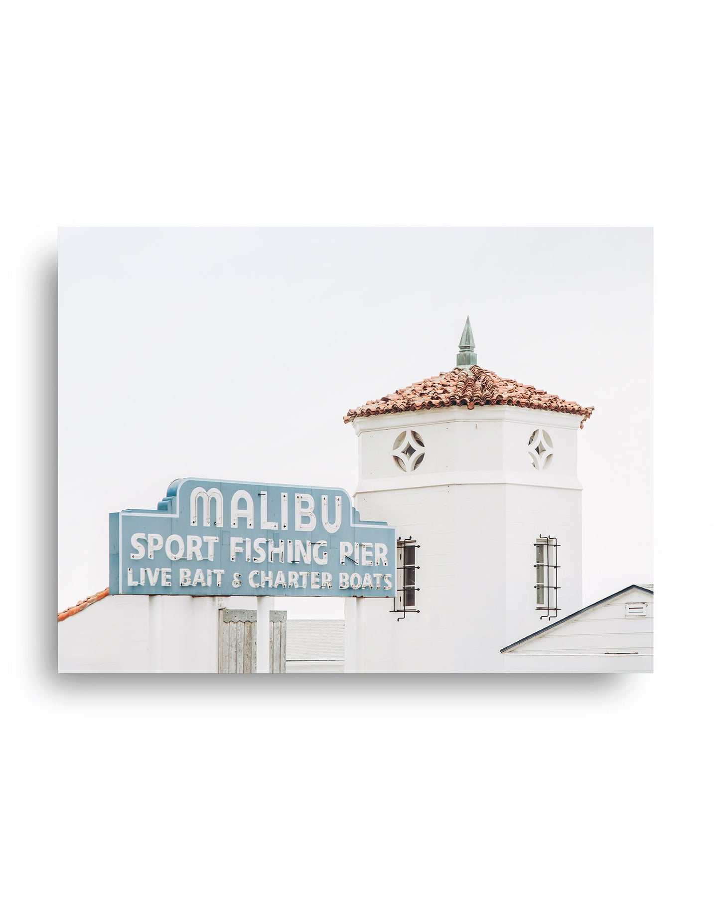 Malibu Sport Fishing Pier Sign Wall Art