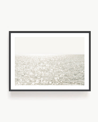 Shimmering Sea - Neutral Coastal Wall Art
