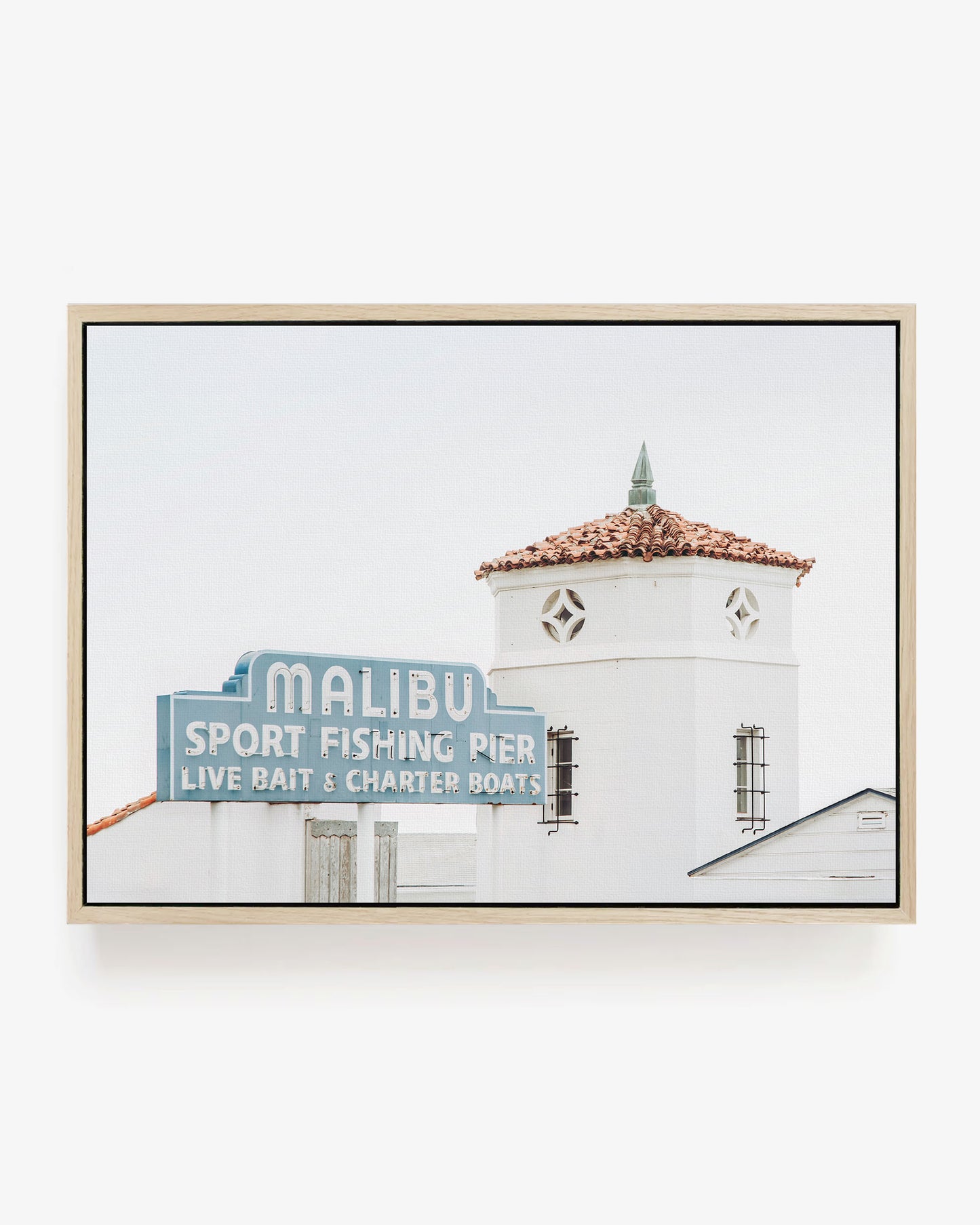 Malibu Sport Fishing Pier Sign Wall Art