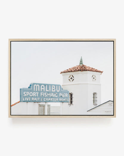 Malibu Sport Fishing Pier Sign Wall Art