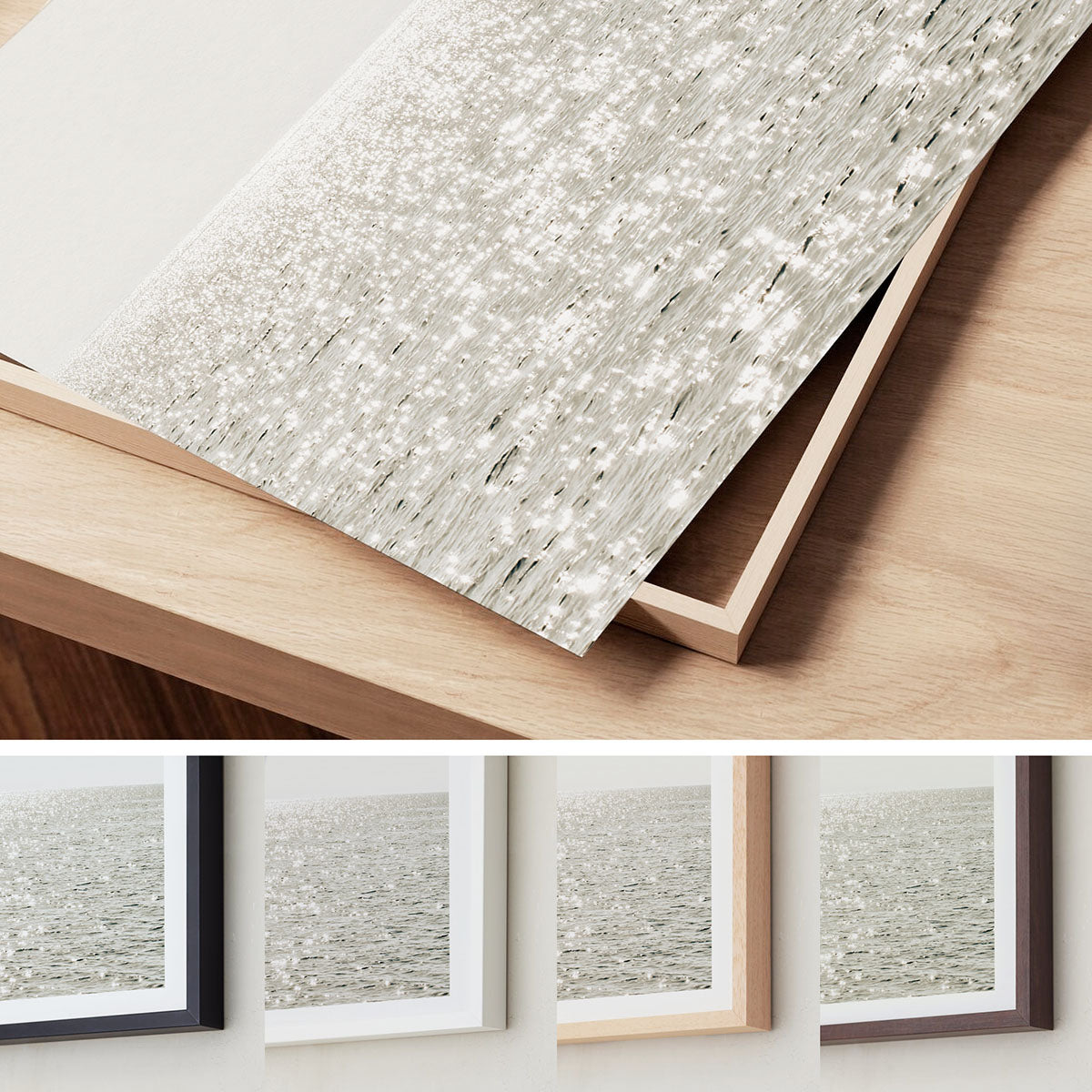 Shimmering Sea - Neutral Coastal Wall Art