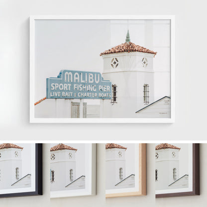 Malibu Sport Fishing Pier Sign Wall Art