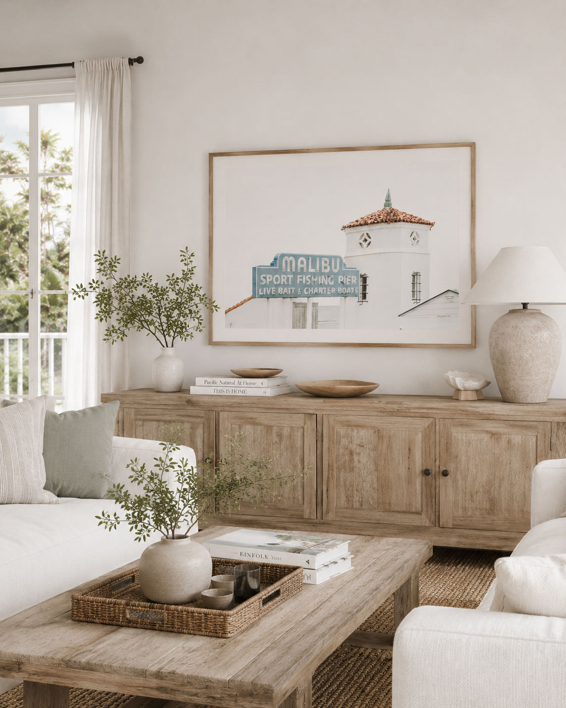 Malibu Sport Fishing Pier Sign Wall Art